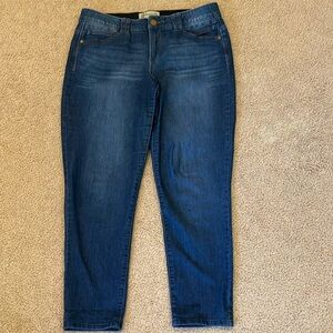 Democracy Ab Solution Straight Leg  Blue Jeans  Size 14